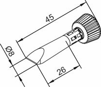 ERSA 0102CDLF080C/SB Soldering iron tip