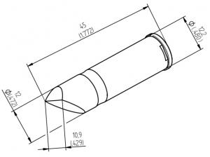 ERSA 0242CDLF109A/SB Soldering iron tip