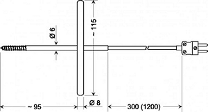 Greisinger GGF200 Temperatūras sensors