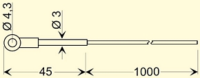 Greisinger GKF250 Temperatūras sensors