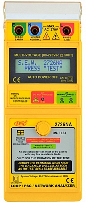 SEW 2726NA Loop impedance tester